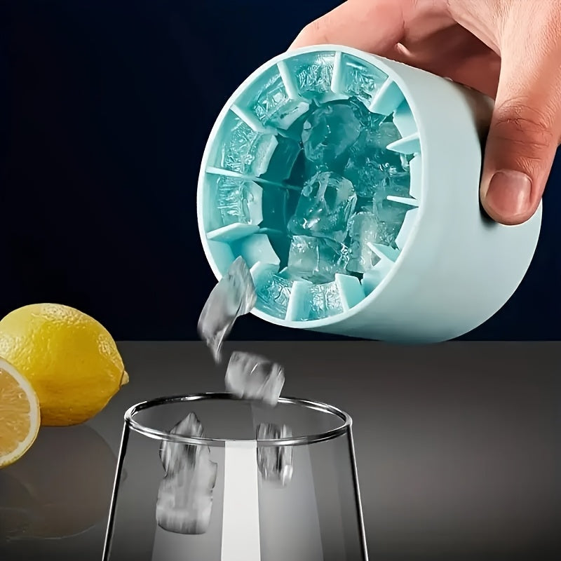 Siliconen Zylindrische Eisform mit Herausnehmbarem Eisbehälter für Kalte Getränke