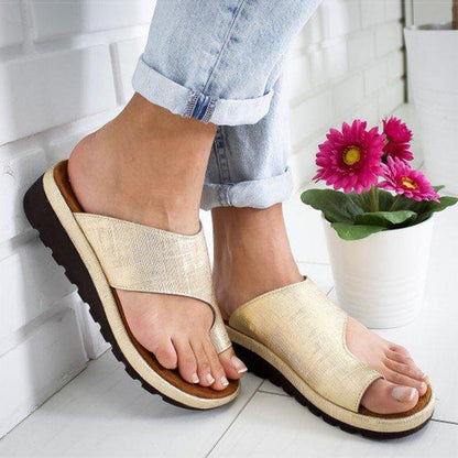 Komfortable Plattform Zehen-Trennsandalen – Sommer-Essential