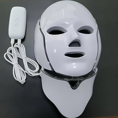 7-bojna LED maska za lice i vrat – USB punjivi uređaj za njegu kože