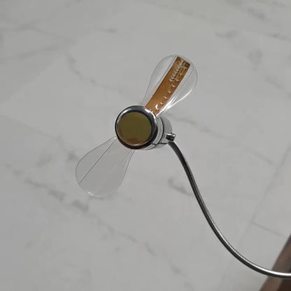 Prijenosni USB LED ventilator za sat s prikazom vremena