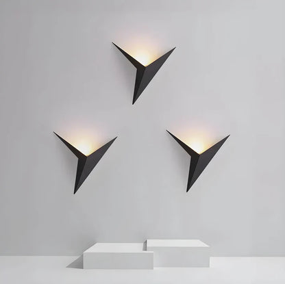Lámpara de pared LED geométrica con forma de pájaro