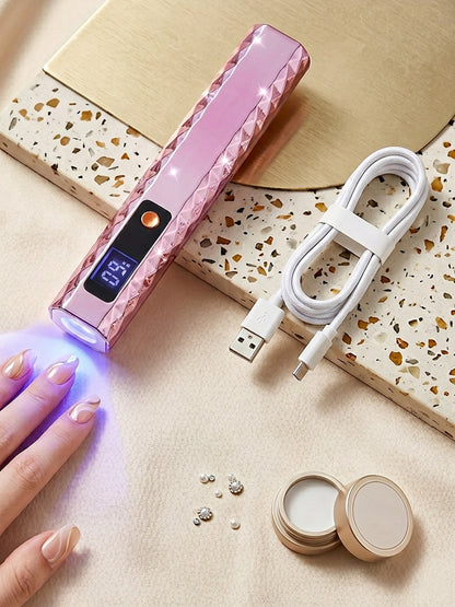 Lámpara de uñas UV portátil con pantalla LCD