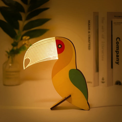 Lámpara de mesa LED con motivo de animal para la habitación infantil