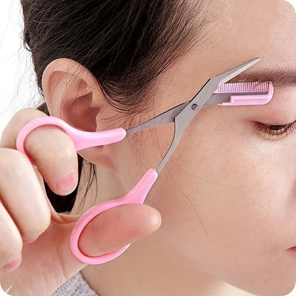 Tijeras profesionales para cejas: precisas y duraderas.