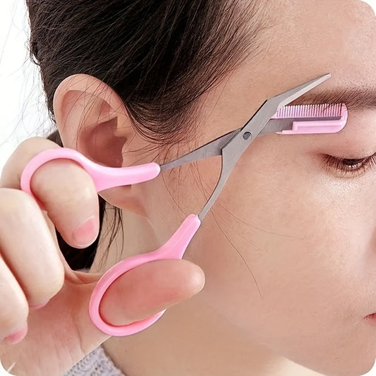 Tijeras profesionales para cejas: precisas y duraderas.