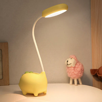 Lámpara infantil de dinosaurio adorable para el escritorio y la mesita de noche