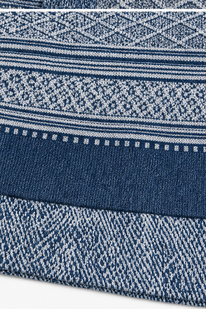 Damen Langarmshirt mit Jeansdetails und Knopfleiste