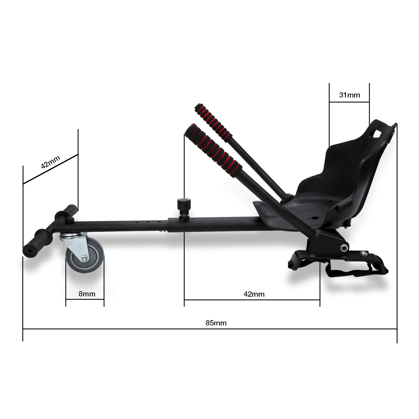 HoverKart Pro – Bequemer und Verstellbarer Hoverboard-Sitz