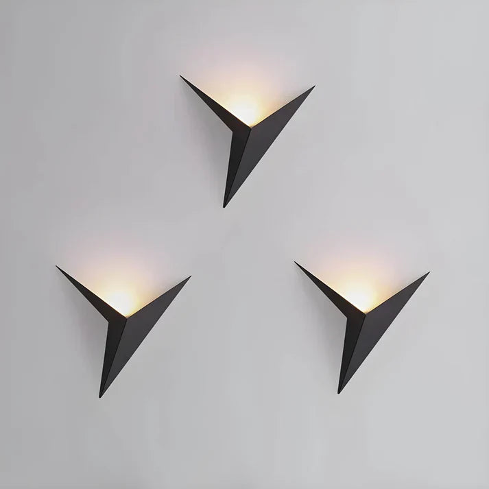 Lámpara de pared LED geométrica con forma de pájaro