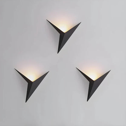 Lámpara de pared LED geométrica con forma de pájaro