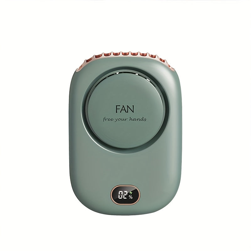 Mini ventilador de cuello recargable por USB: ligero y con velocidad ajustable