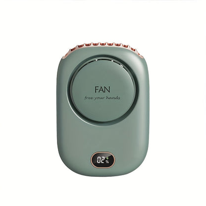 Mini ventilador de cuello recargable por USB: ligero y con velocidad ajustable