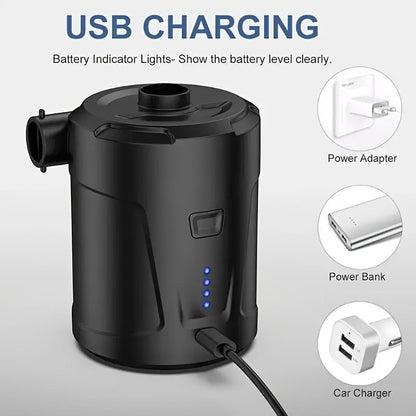 Prijenosna USB zračna pumpa – kompaktni bežični inflator za vanjsku upotrebu