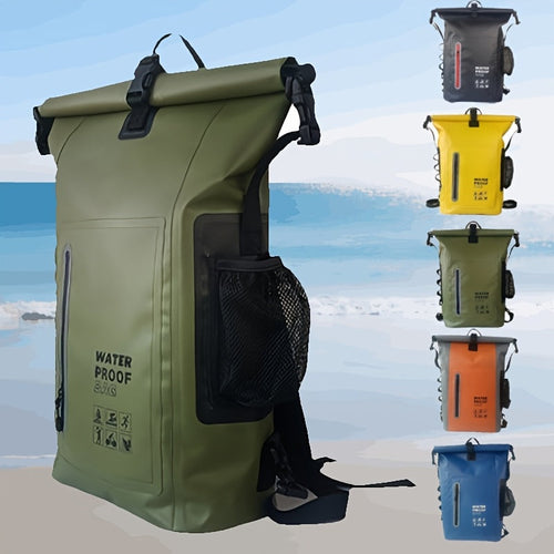 Vodootporni 25L rolltop ruksak s više pretinaca, čvrstim kopčama i mrežastim bočnim džepom
