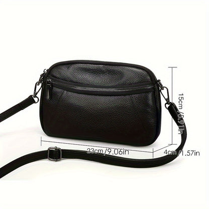 Klassisch Schicke Leder Crossbody – Zeitlos und Funktional