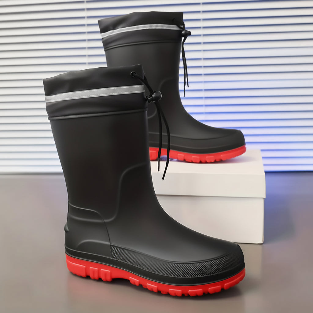 Gefütterte Winterstiefel mit Profilsohle