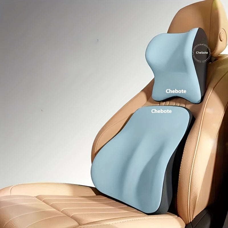 Ergonomski set jastuka za autosjedalo – Memory foam potpora za donji dio leđa i vrat