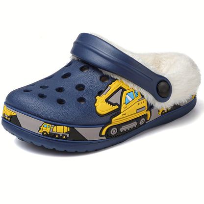 Zapatillas calefactables divertidas para niños: suaves y cómodas para interiores.