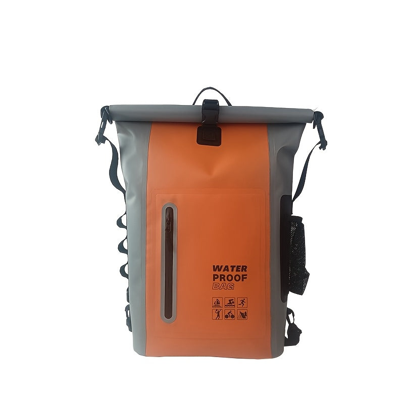 Vodootporni 25L rolltop ruksak s više pretinaca, čvrstim kopčama i mrežastim bočnim džepom