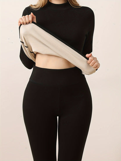 Conjunto de roupa interior térmica Sophia – Agradavelmente quente e confortável para o inverno.