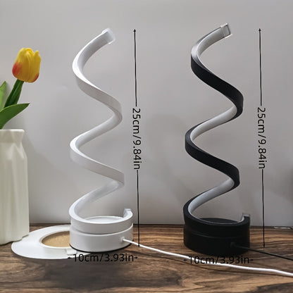 Spiralna LED stolna lampa – Moderna svjetiljka s mogućnošću prigušivanja