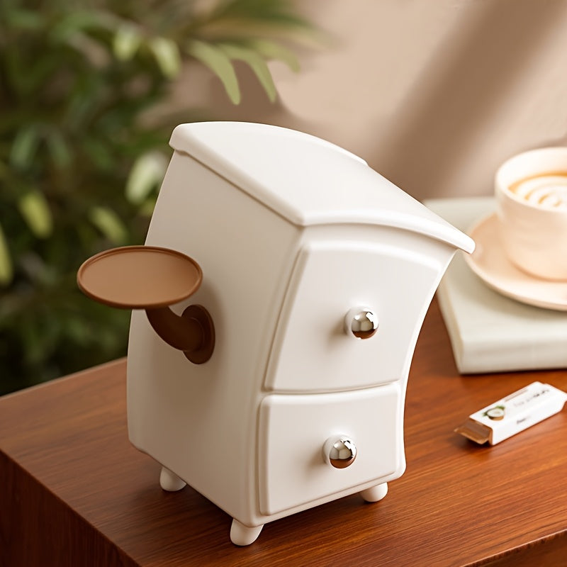 Cómoda de mesa criativa com duas gavetas