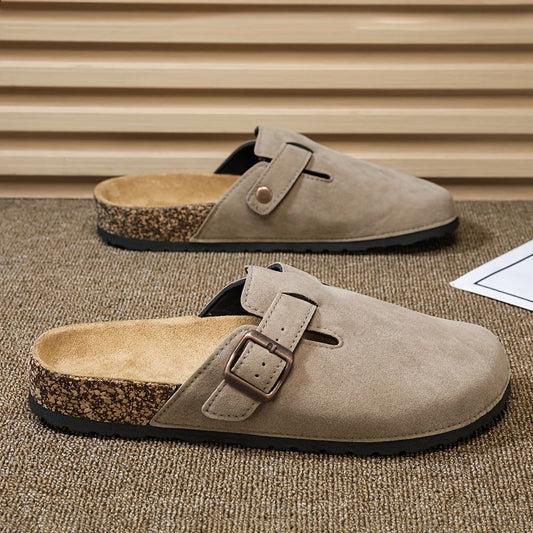 Unisex slip-on mule od umjetne antilope – Lagane i udobne s pluto potplatom
