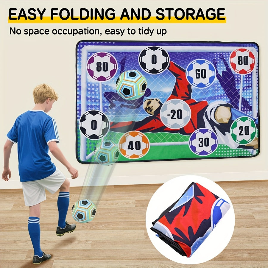 Fußball-Zielwurfspiel für Kinder