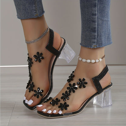 Sandalias florales para mujer: aireadas y elegantes para los días soleados.