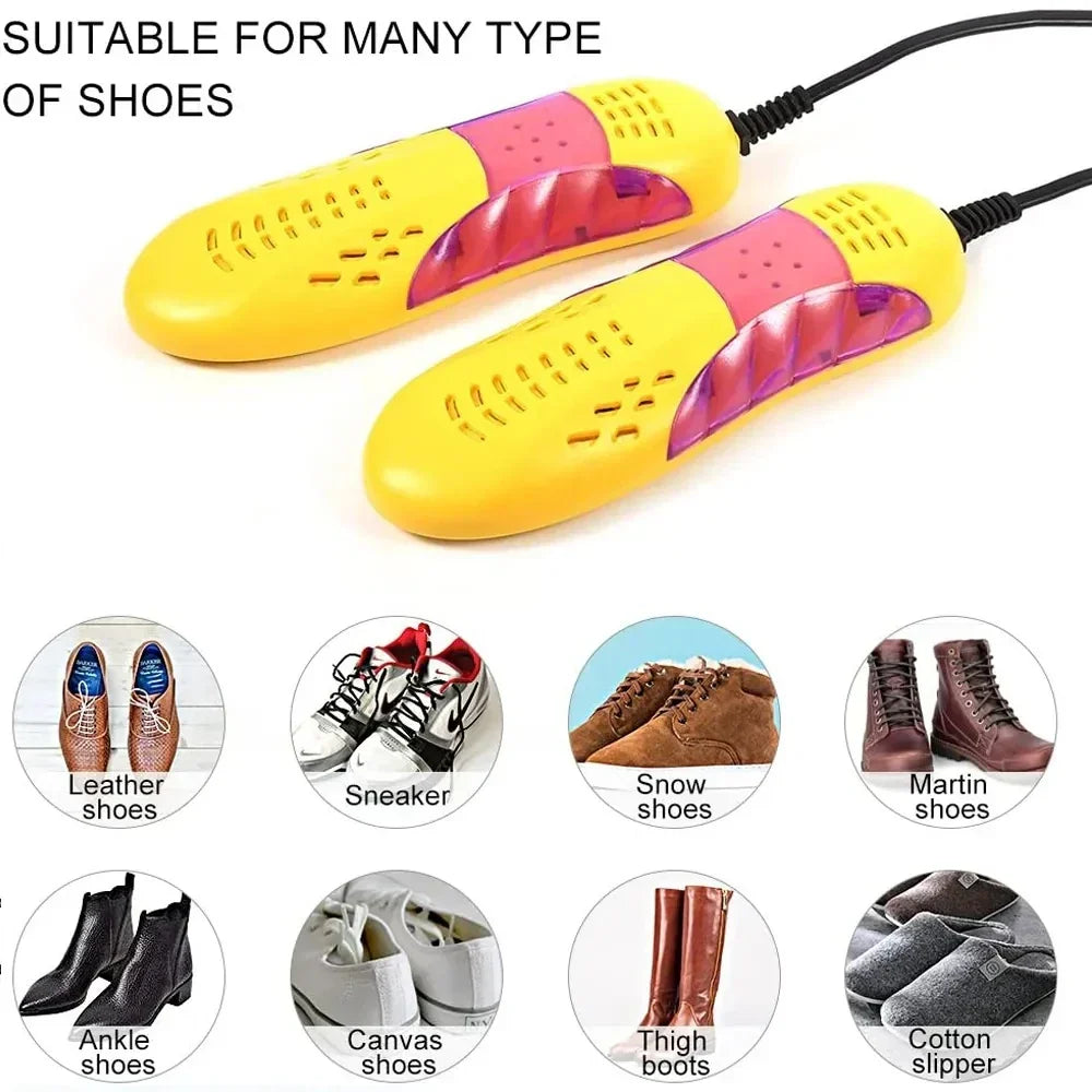 Secador elétrico de calçado para sapatos e luvas