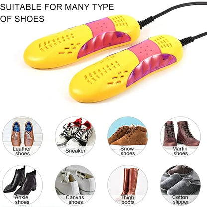 Secador elétrico de calçado para sapatos e luvas