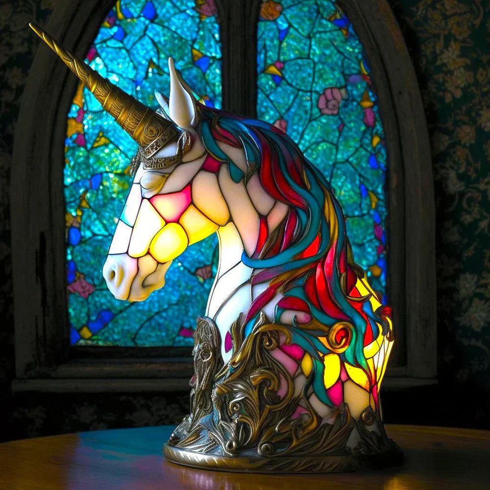 Žive životinjske lampe od vitraža – Umjetnička stolna dekoracija