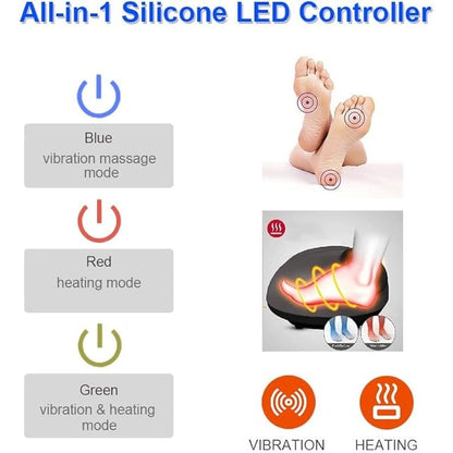 Calientapiés eléctrico con función de calentamiento y masaje vibratorio