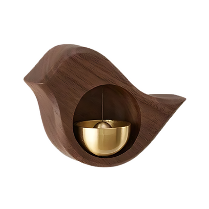 Türglocke mit Holzgehäuse und magnetischer Befestigung als Türdekoration