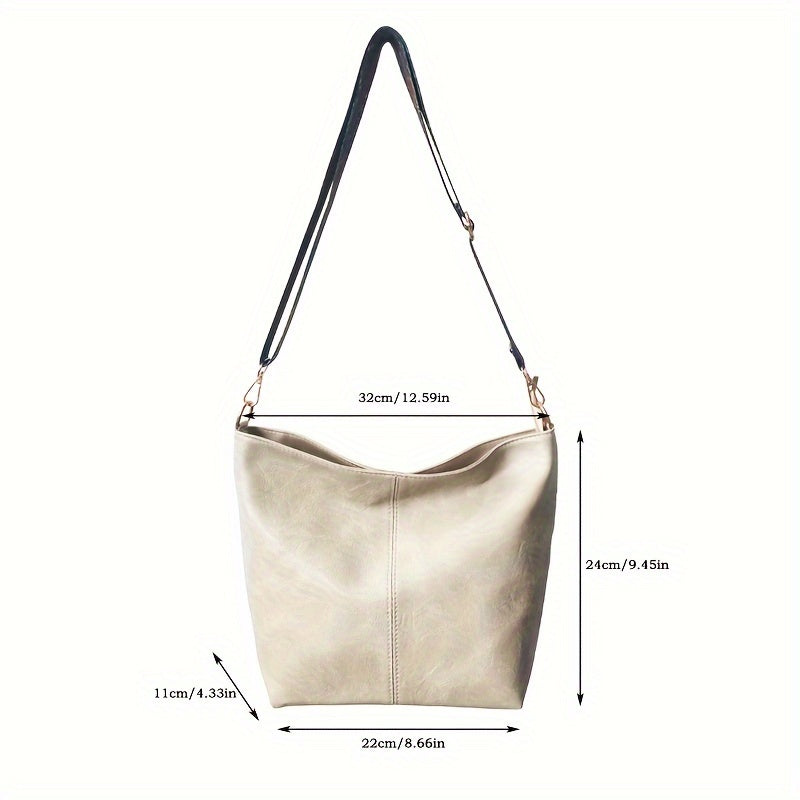 Široka geometrijska torba – Crossbody s velikim kapacitetom i retro štihom