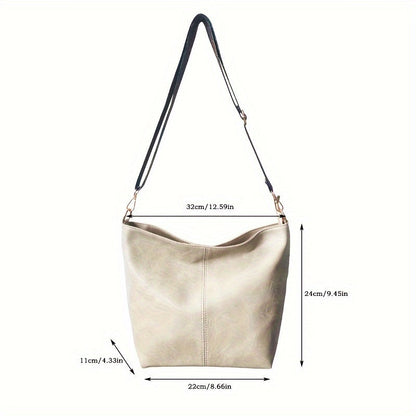 Široka geometrijska torba – Crossbody s velikim kapacitetom i retro štihom