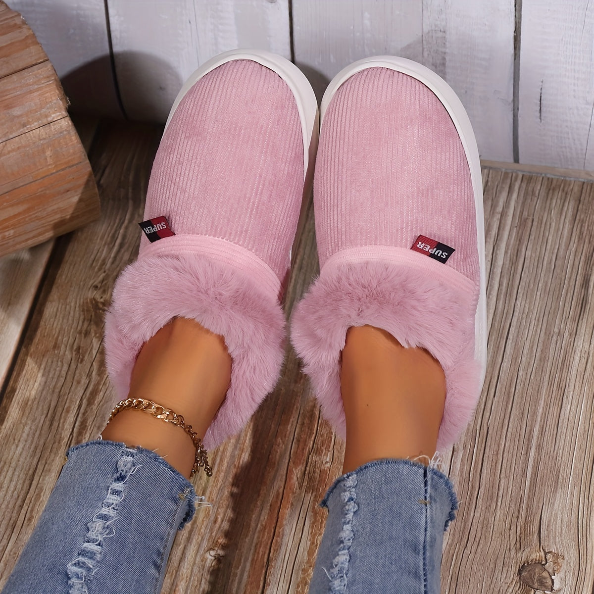 Pantuflas Liza Fluffy: calidez y comodidad para mujer