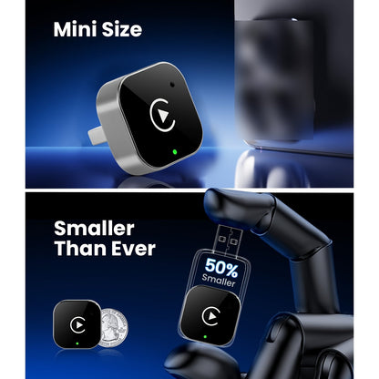 2-u-1 bežični CarPlay & Android Auto adapter – Plug & Play brzo povezivanje