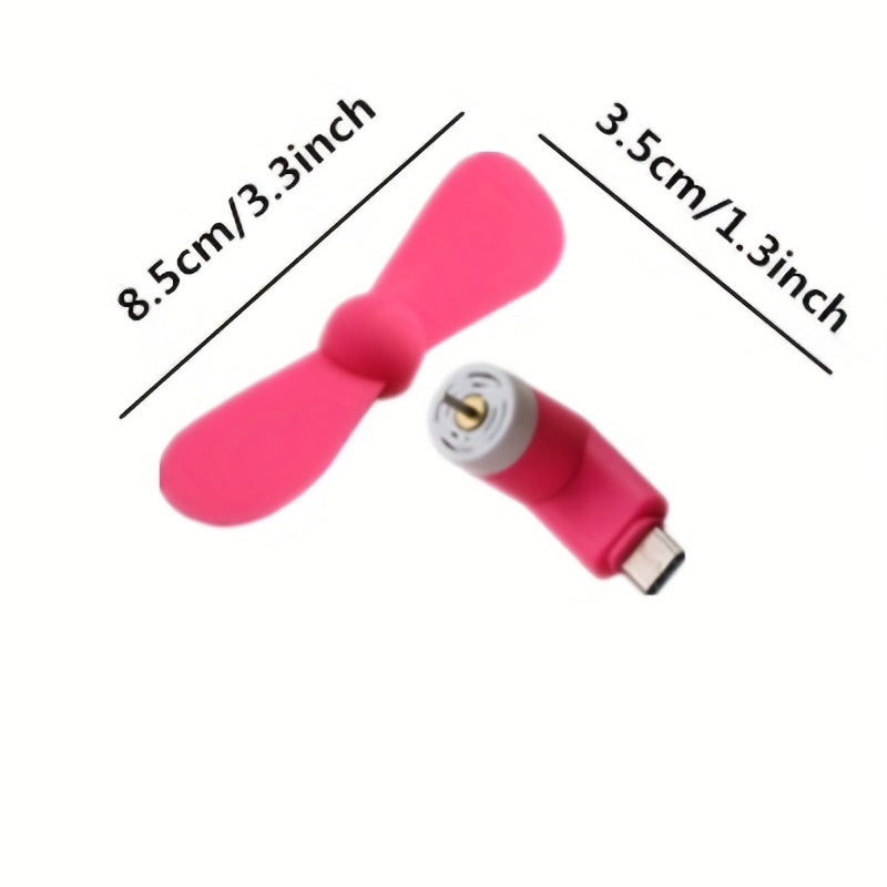 Mini prijenosni ventilatori za telefon – Tip-C priključak s podesivim kutom