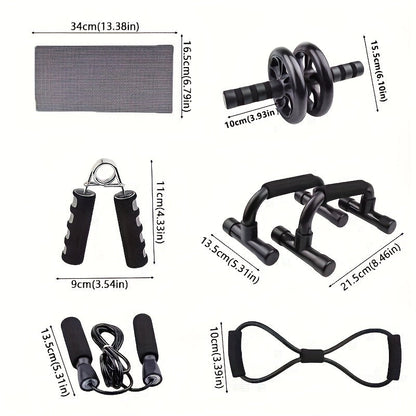 CoreMax Fitness Set – 7-dijelni Trening za Jake Trbušne i Jezgrene Mišiće