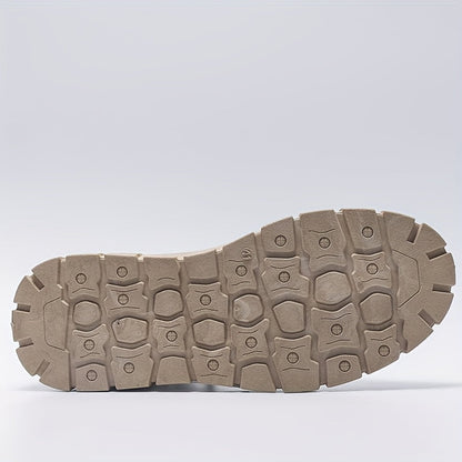 Zapatos de skate casuales sólidos para hombre: cómodos y seguros para uso al aire libre.