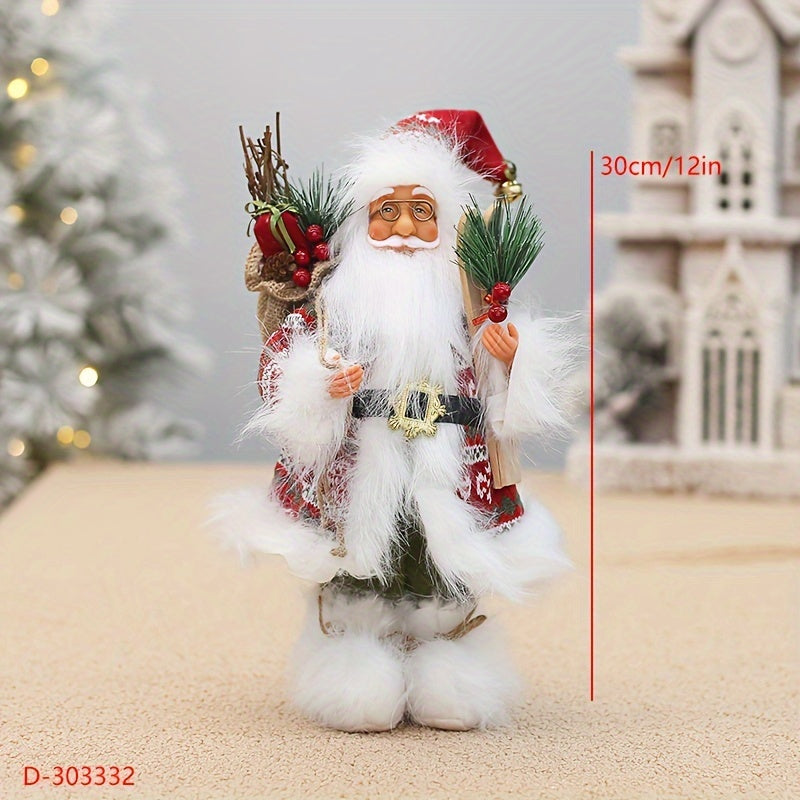 Weihnachtsmann-Figur als festliche Dekoration