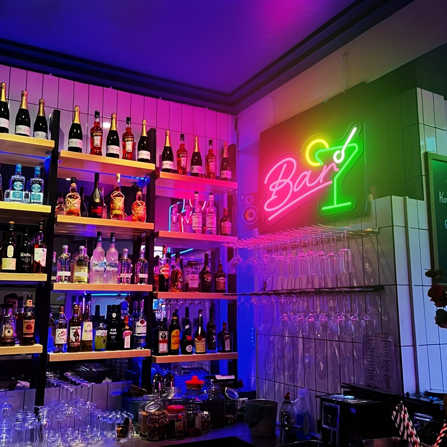 Prigušivi LED neonski bar znak – USB napajanje s prigušivačem