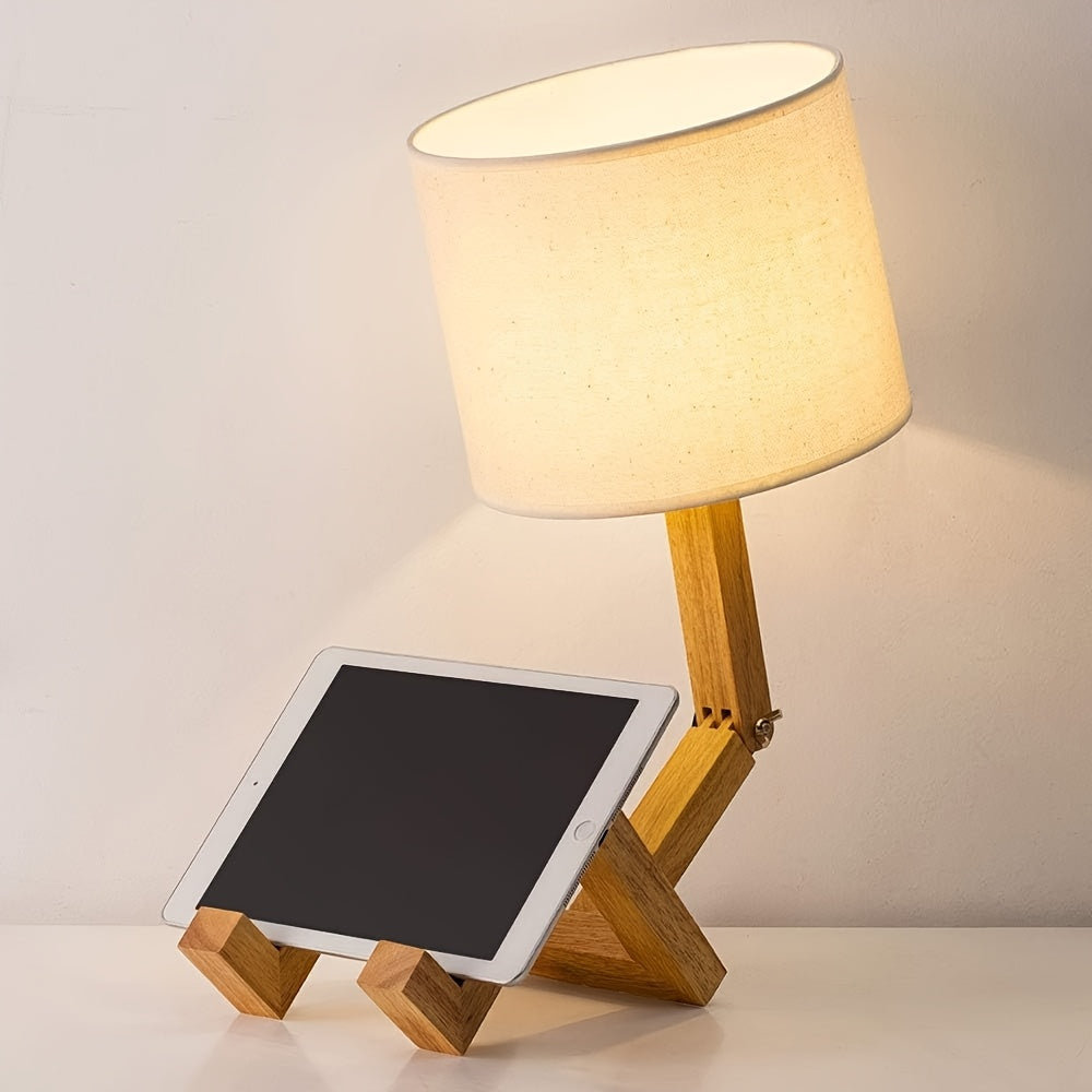 Moderna drvena stolna lampa – fleksibilan dizajn i ugodna rasvjeta
