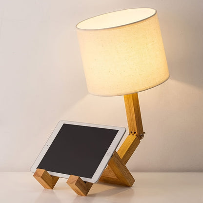Moderna drvena stolna lampa – fleksibilan dizajn i ugodna rasvjeta
