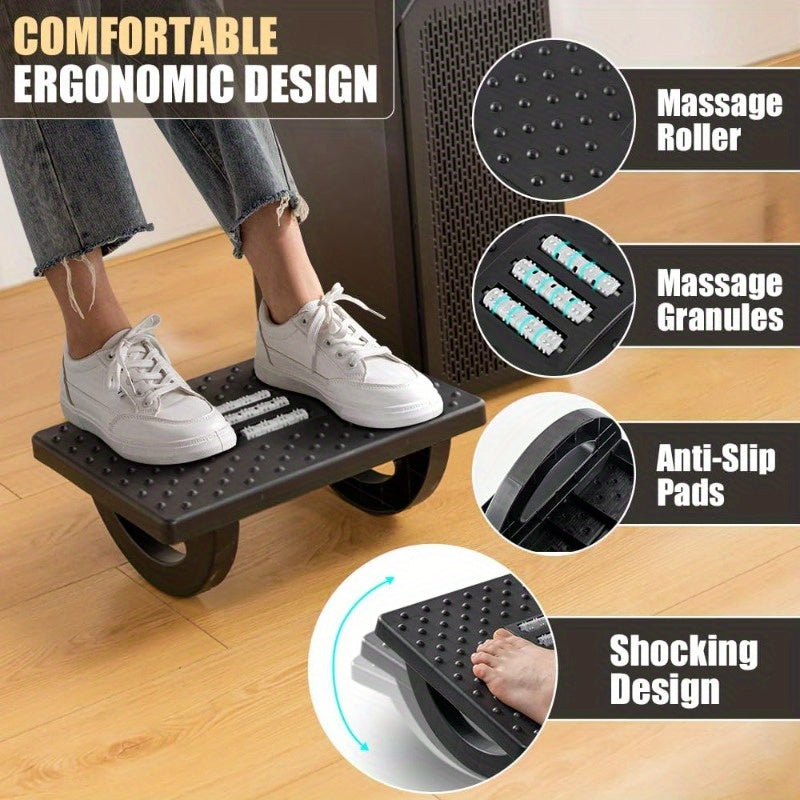 Ergonomische Fußstütze mit Massagerollen