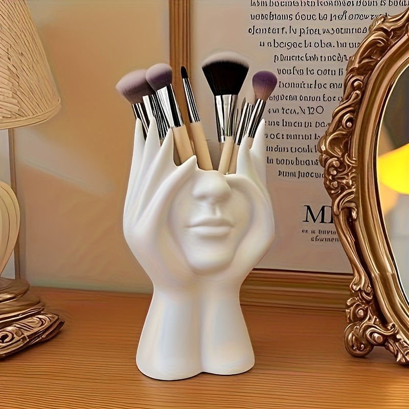 Kreativer Gesichts-Pinselhalter für Kosmetik und Stifte