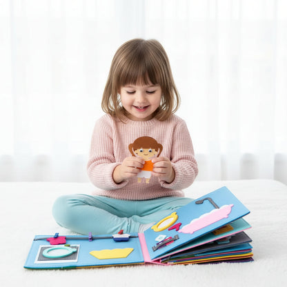 Interaktives Filz-Aktivitätsbuch für Kleinkinder