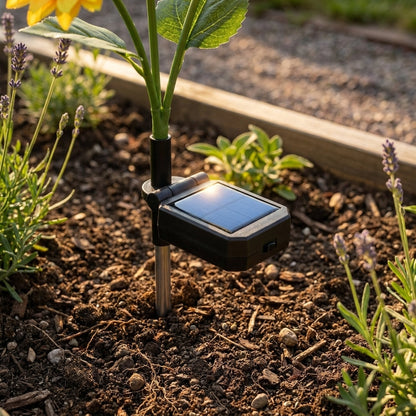Lámpara solar con forma de girasol para el jardín