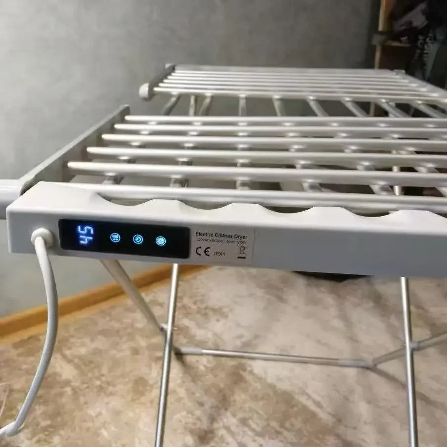 Elektrischer, klappbarer Wäscheständer mit Heizfunktion